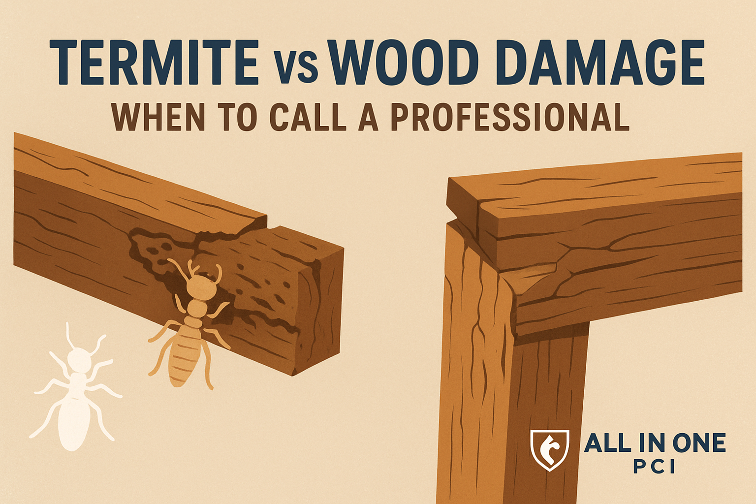 Termite vs Wood Damage: When to Call a Professional