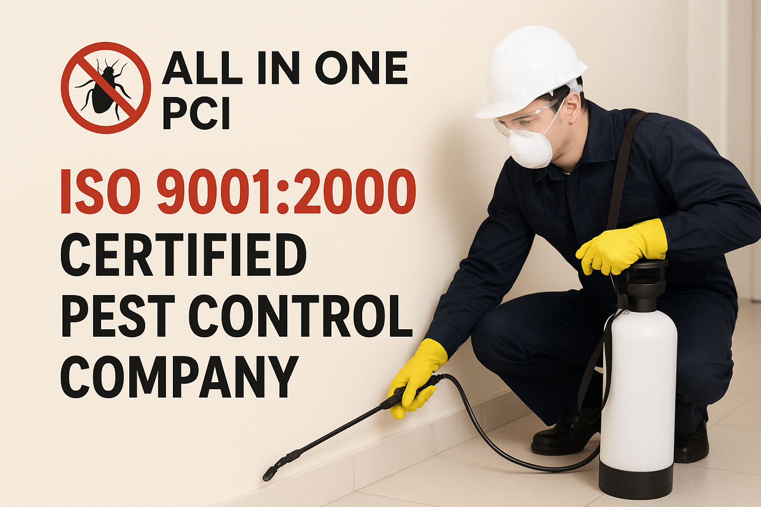 All In One PCI: ISO 9001:2000 Certified Pest Control Company You Can Trust